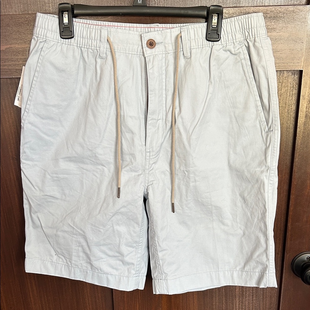 Roundtree & Yorke Caribbean Men's Light Gray Casual Shorts, Size 36